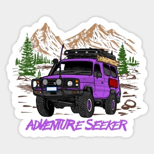 Land Cruiser Adventure Seeker - Purple Sticker